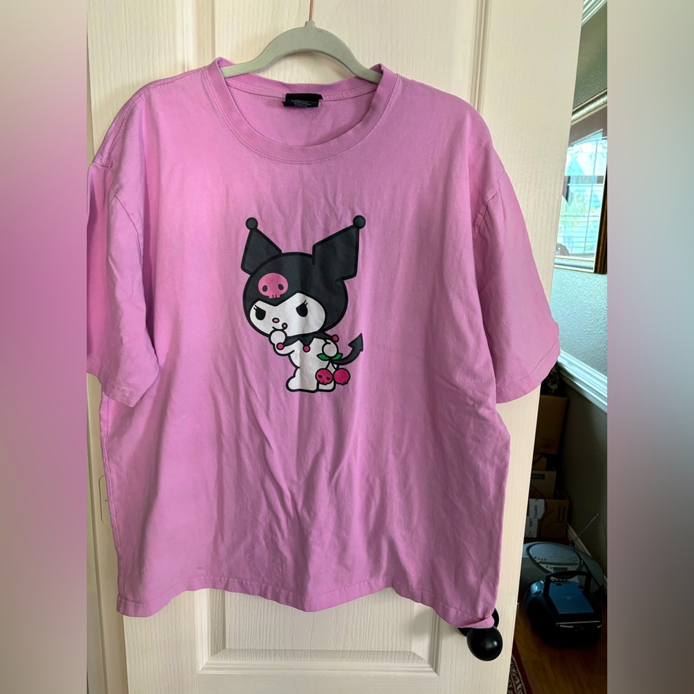 Kuromi tshirt.  Brand is DUMBGOOD.‎ Size extra large. Ladies.